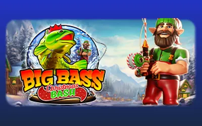 Copertina della slot Big Bass Christmas Bash di Pragmatic Play